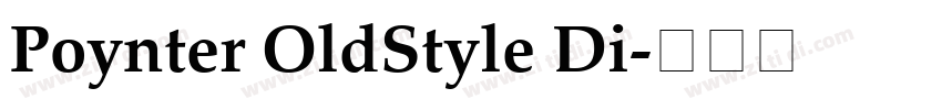Poynter OldStyle Di字体转换